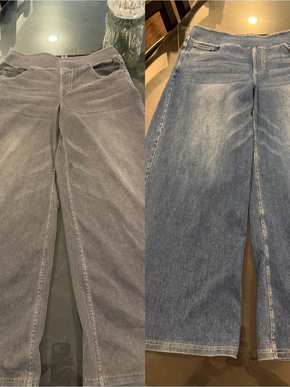 Halara flex Women’s Wide-Leg Jeans - Gray and Blue